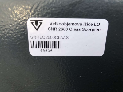 Velkoobjemová lžíce LO SNR 2600 Claas Scorpion